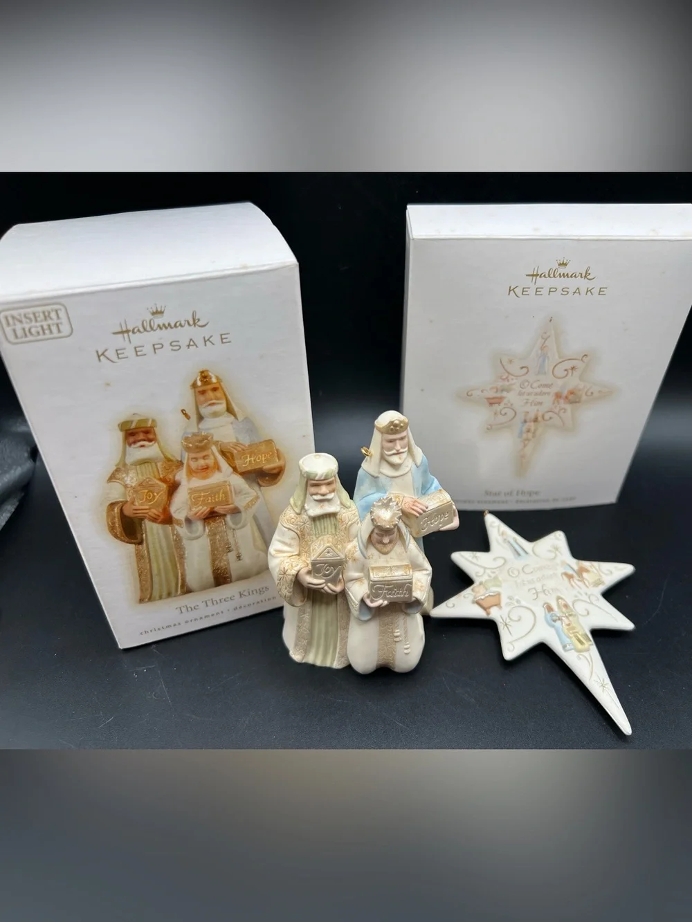 Hallmark Keepsake 2009 The Three Kings & Star Of Hope Christmas Ornament